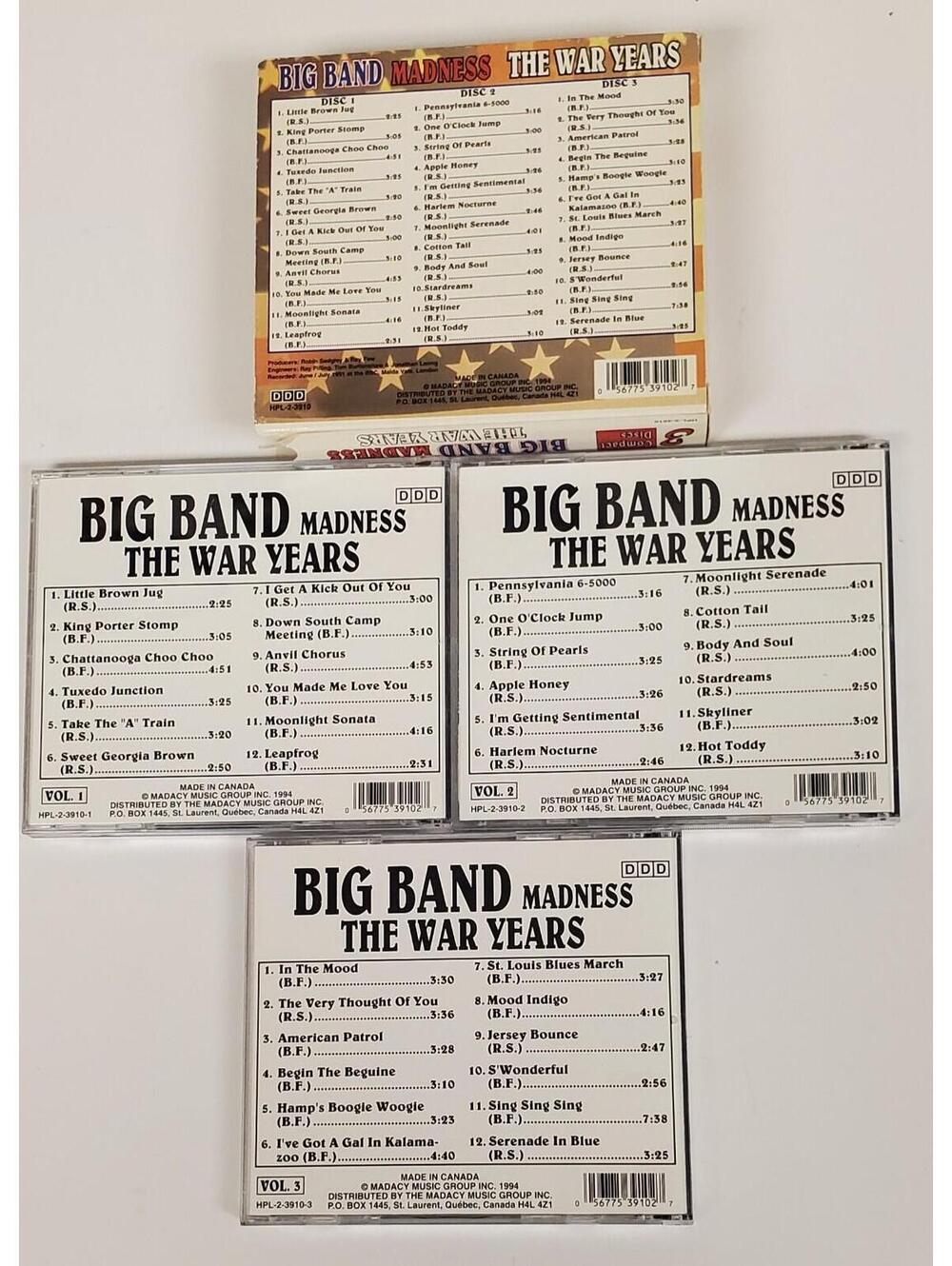Big Band Madness The War Years 3-CD Box Set BBC Orchestra Swing WWII Era - Picture 4 of 7